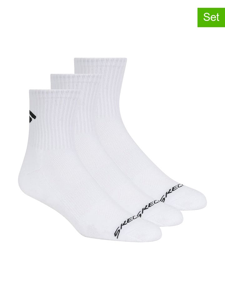 Skechers Skarpety (3 pary) w kolorze białym rozmiar: 43-46