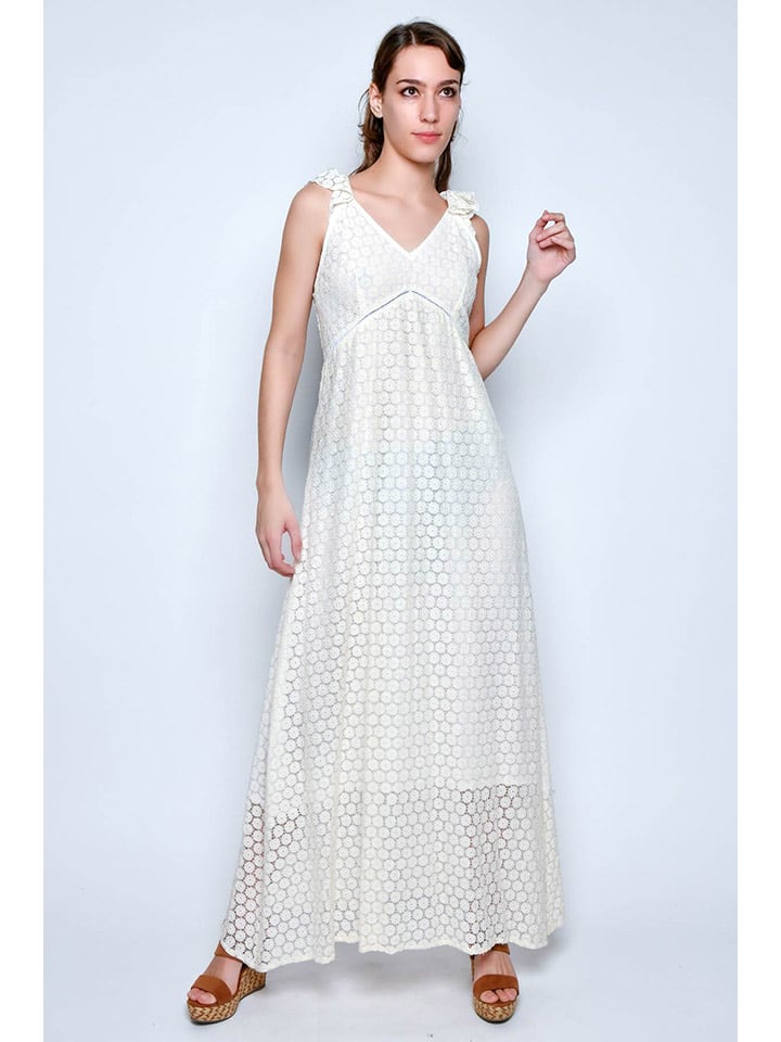 H.H.G. Sukienka w kolorze kremowym rozmiar: L