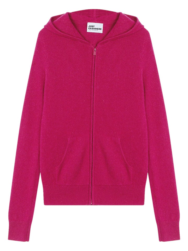 Just Cashmere Kaszmirowy kardigan "Debbie" w kolorze różowym rozmiar: L