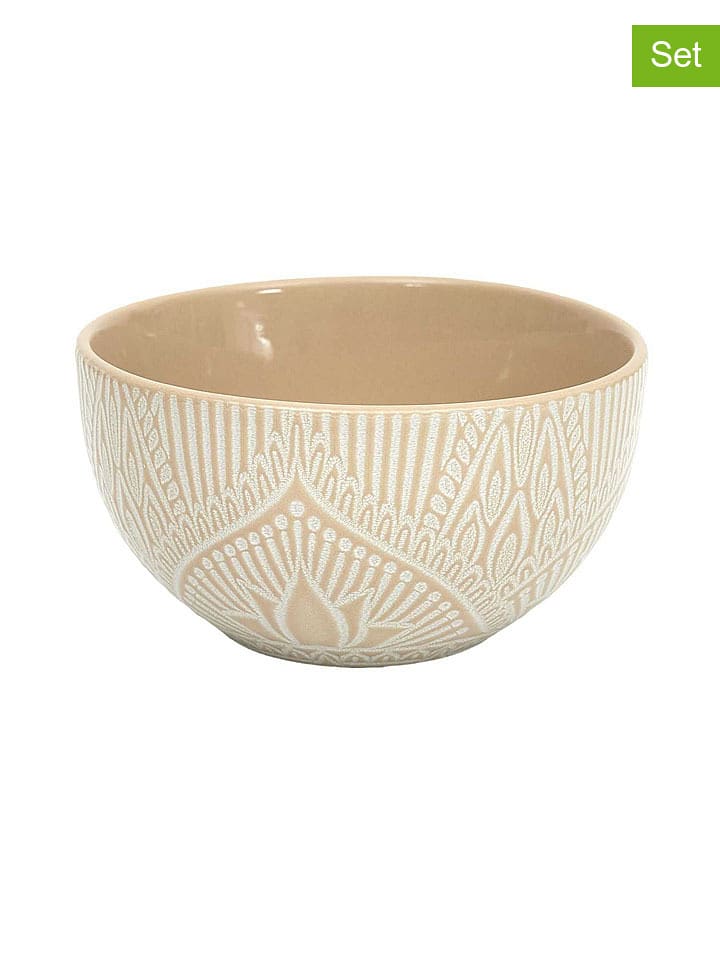 every ware Miski (6 szt.) w kolorze kremowo-brązowym - Ø 13,8 cm rozmiar: onesize
