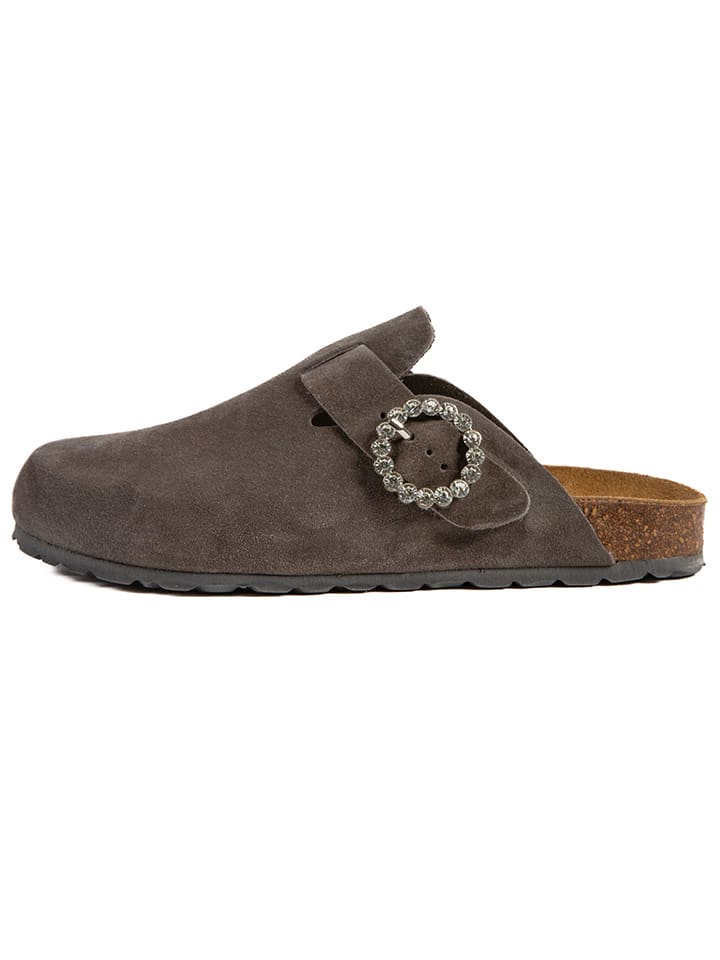 billowy Skórzane chodaki w kolorze antracytowym rozmiar: 40