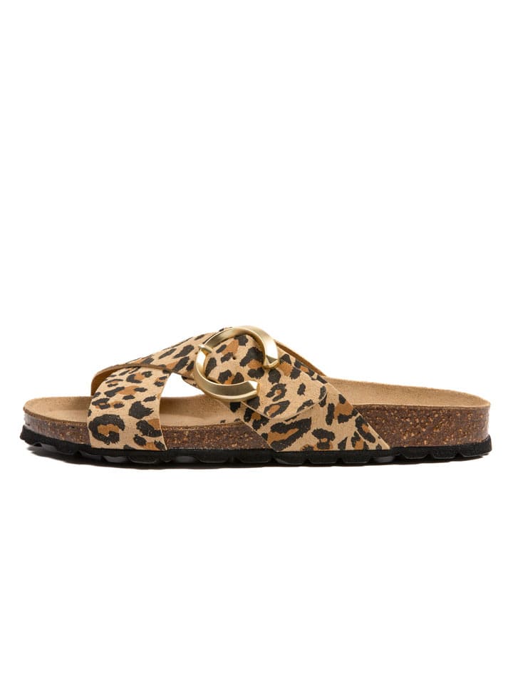 billowy Klapki w kolorze brązowo-beżowym rozmiar: 42