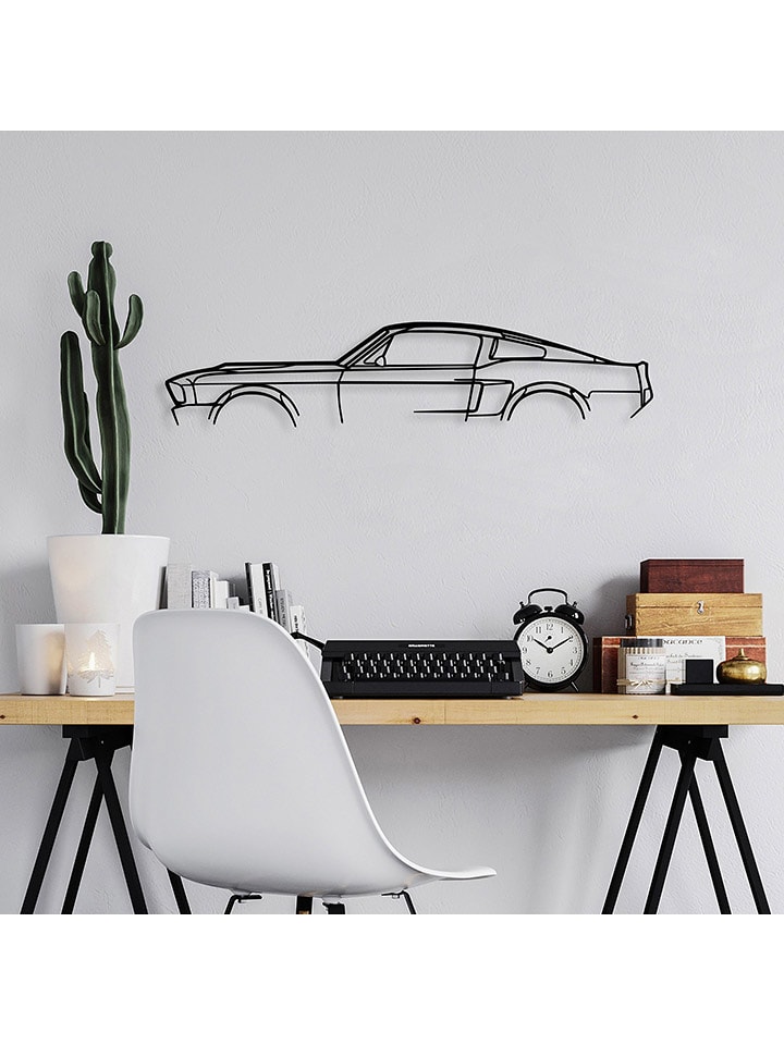 ABERTO DESIGN Dekoracja ścienna "Ford Mustang" - 70 x 15 cm rozmiar: onesize