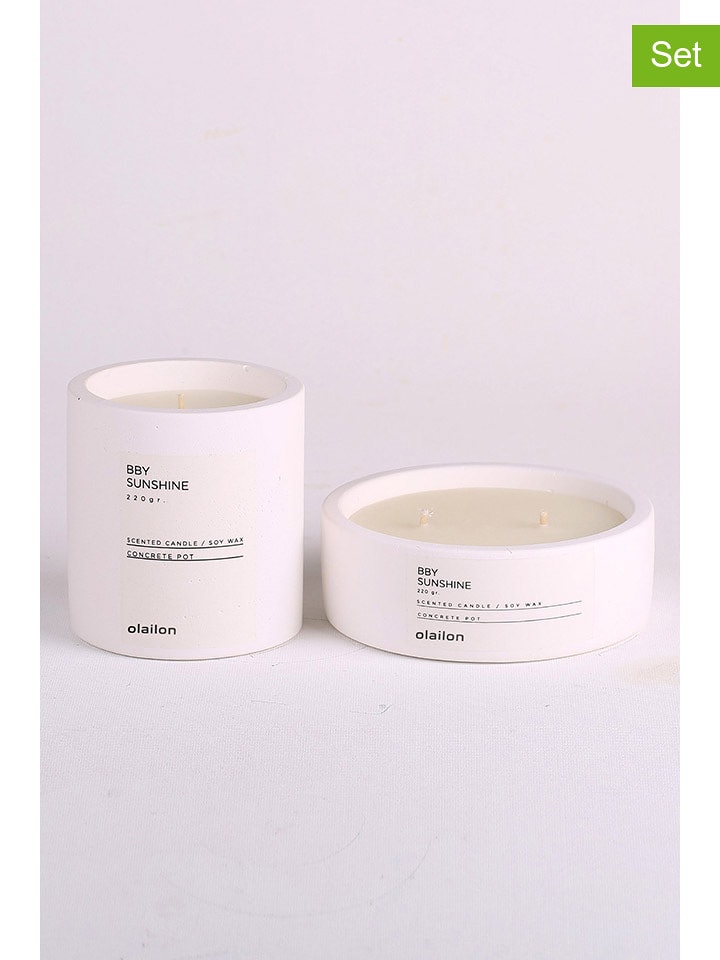 Evila Świece zapachowe (2 szt.) "Bby Sunshine" - 2 x 220 g rozmiar: onesize