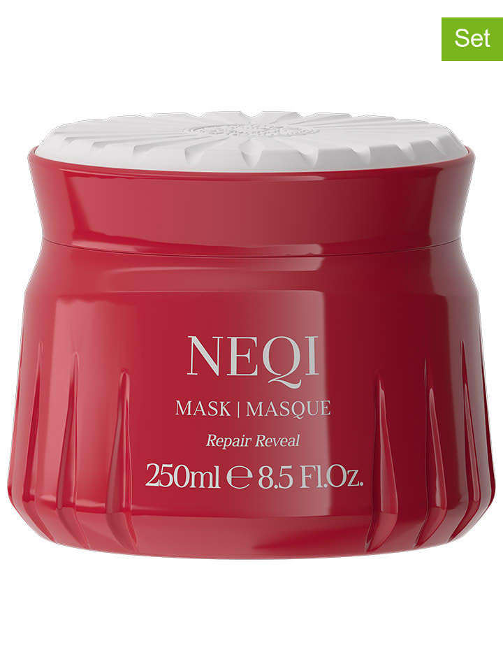 NEQI Maski do włosów (2 szt.) "Repair Reveal" - po 250 ml rozmiar: onesize