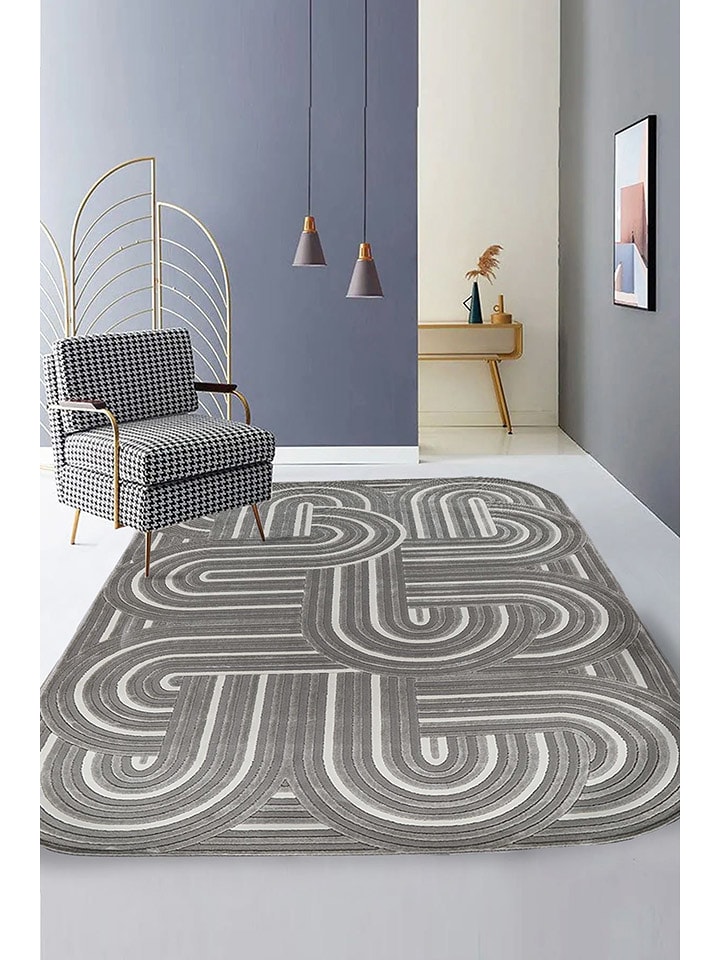 Conceptum Hypnose Dywan "Amorf - Ar008" w kolorze szarym rozmiar: 120x180 cm