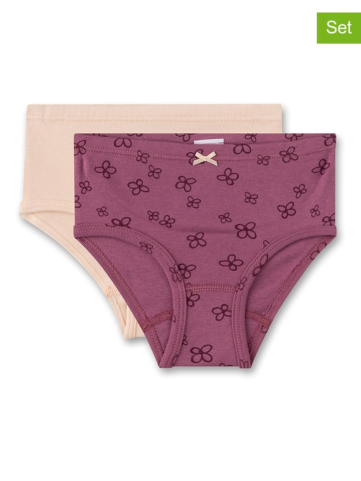 Sanetta Majtki (2 pary) w kolorze beżowo-fioletowym rozmiar: 104
