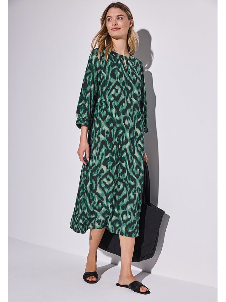 Street One Sukienka w kolorze zielono-czarnym rozmiar: 42