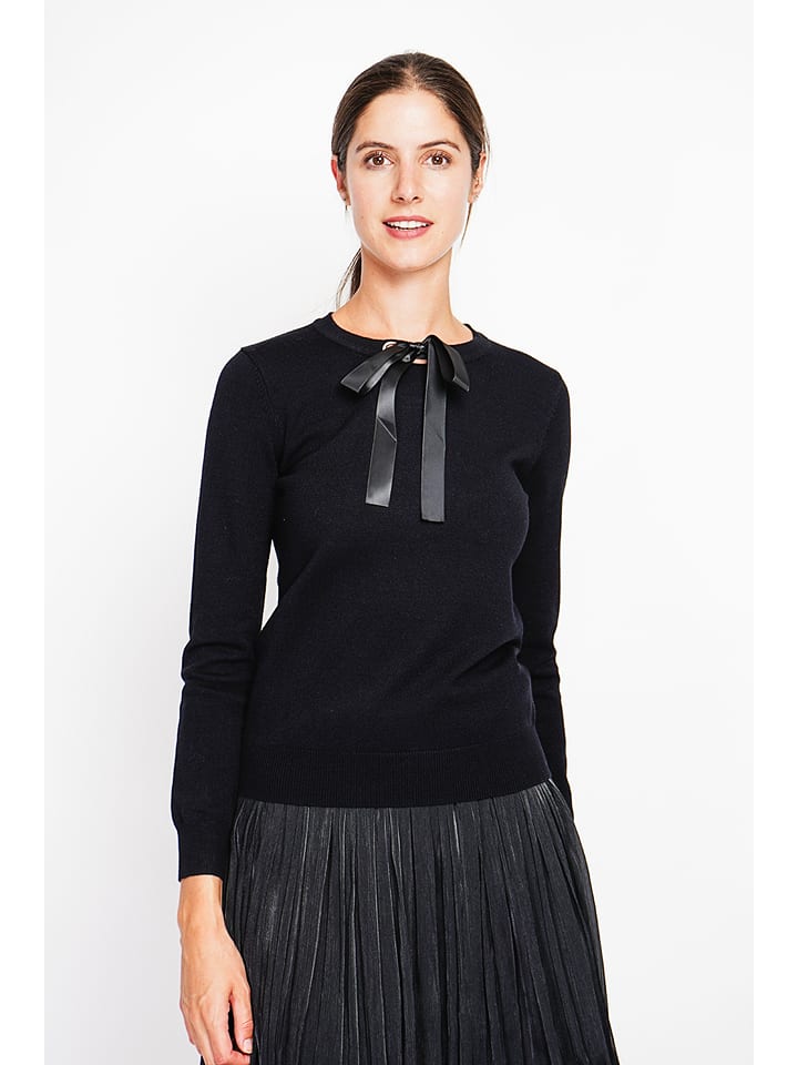 ASSUILI Sweter w kolorze czarnym rozmiar: 40