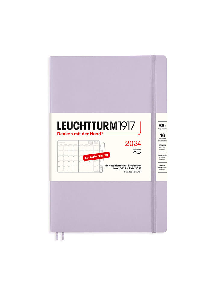 LEUCHTTURM1917 Planer miesięczny w kolorze lawendowym - 12,5 x 19 cm rozmiar: onesize