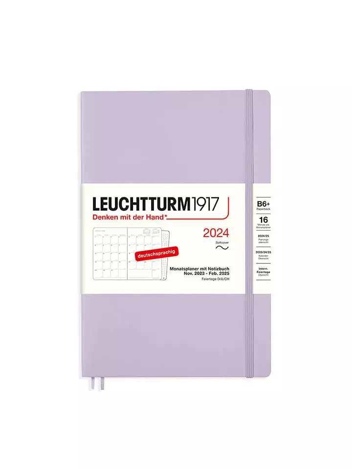 LEUCHTTURM1917 Planer miesięczny w kolorze lawendowym - 12,5 x 19 cm rozmiar: onesize