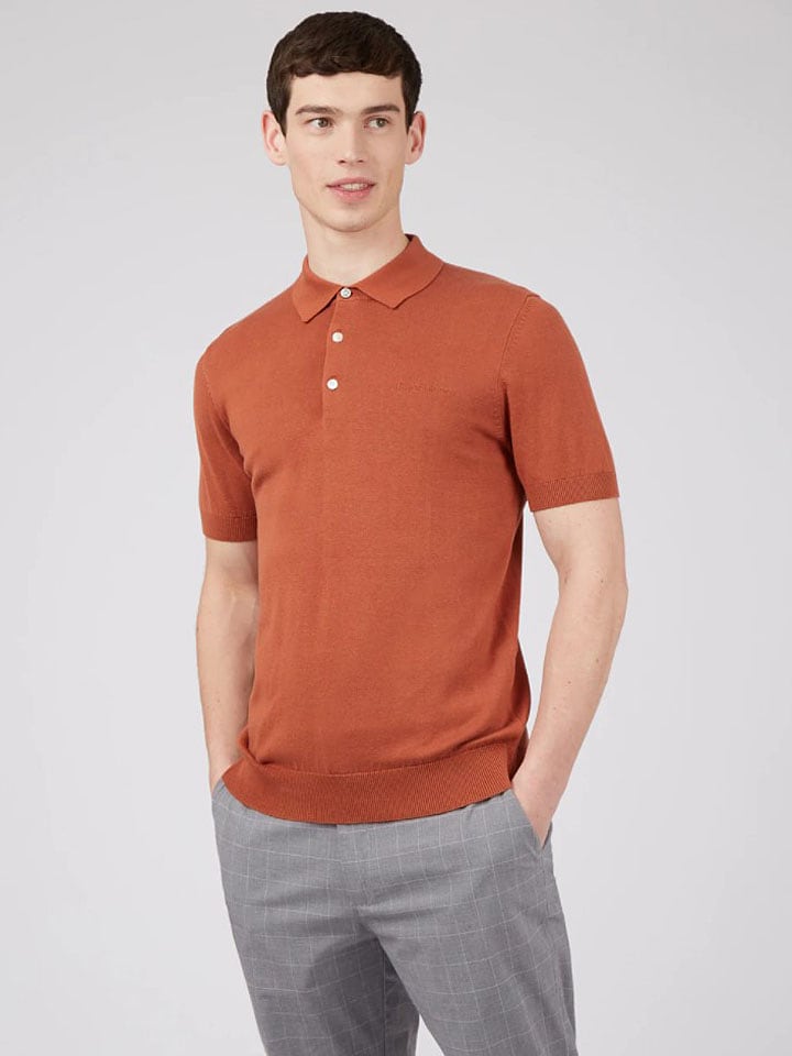 Ben Sherman Koszulka polo w kolorze pomarańczowym rozmiar: M