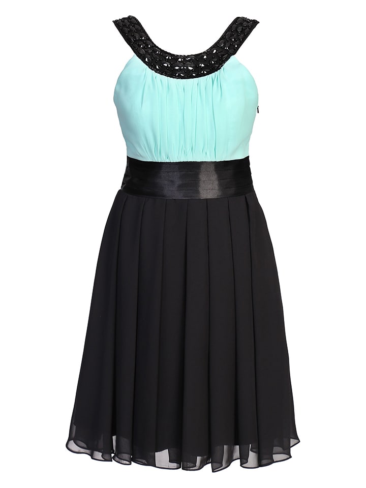 New G.O.L Sukienka w kolorze czarno-turkusowym rozmiar: 176