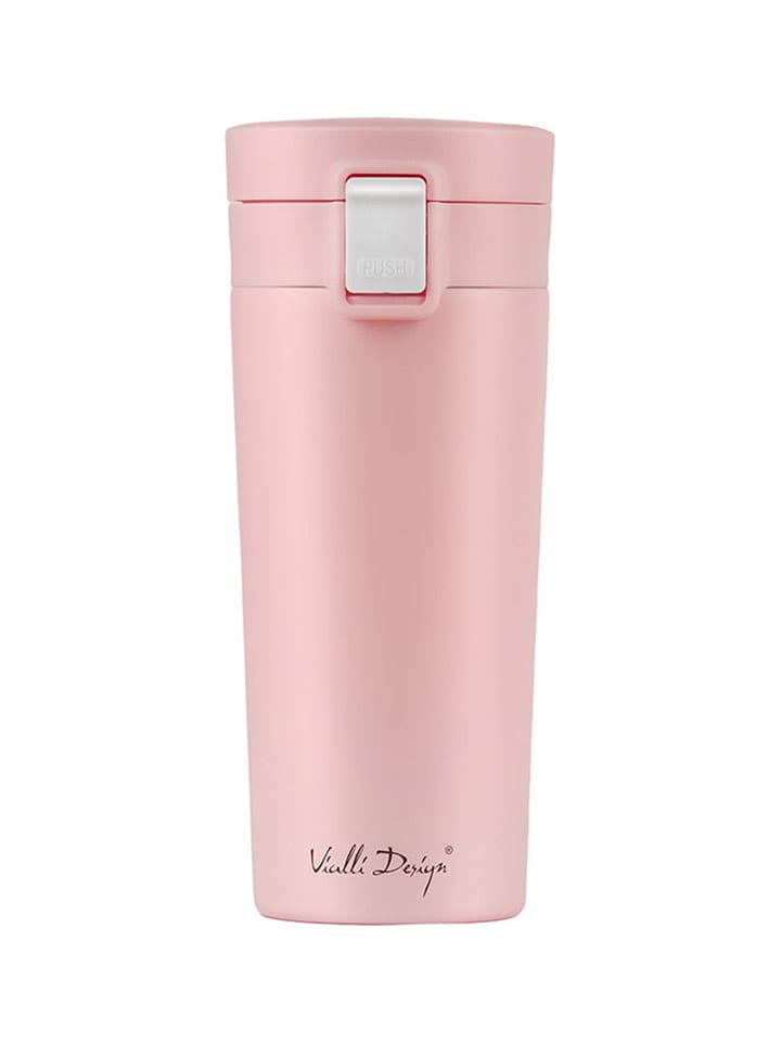 Vialli Design Kubek termiczny w kolorze jasnoróżowym - 400 ml rozmiar: onesize