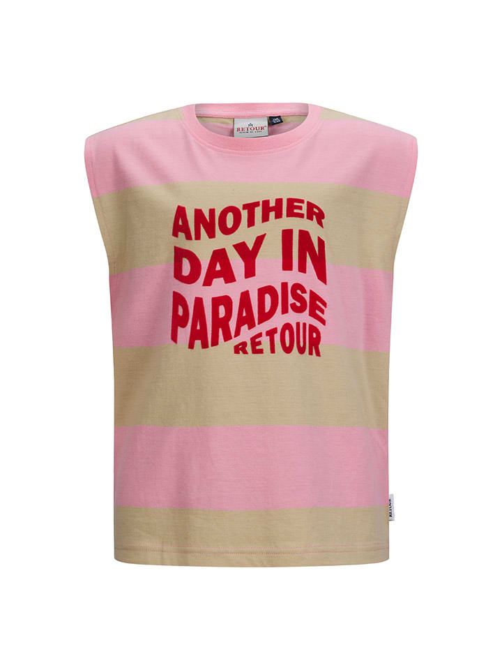 Retour Top "Gislene" w kolorze jasnoróżowo-beżowym rozmiar: 104