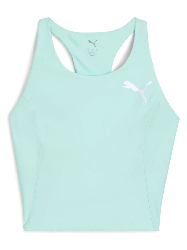 Puma Top "Raceday" w kolorze turkusowym do biegania rozmiar: L