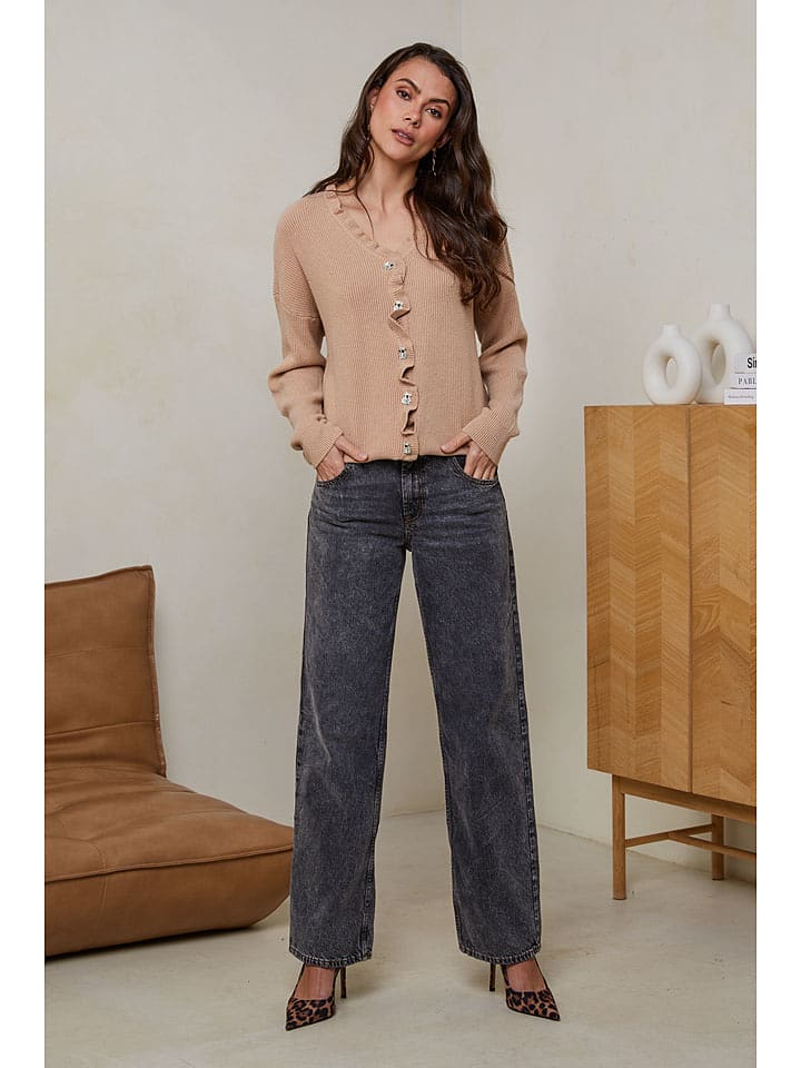 Soft Cashmere Kardigan w kolorze jasnobrązowym rozmiar: 38/40