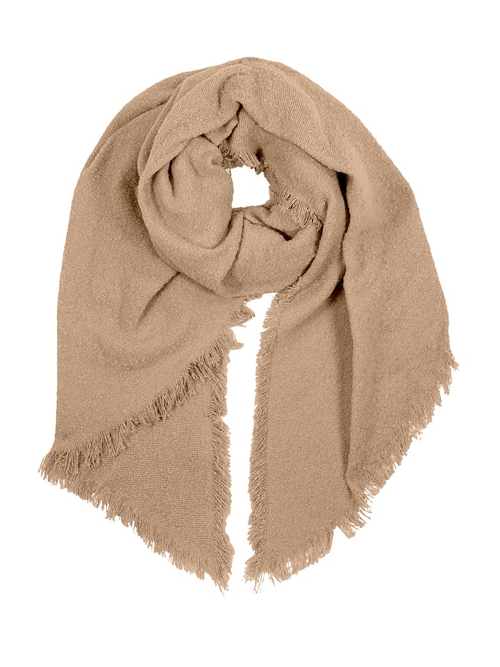 Eight2Nine Szal w kolorze jasnobrązowym rozmiar: onesize