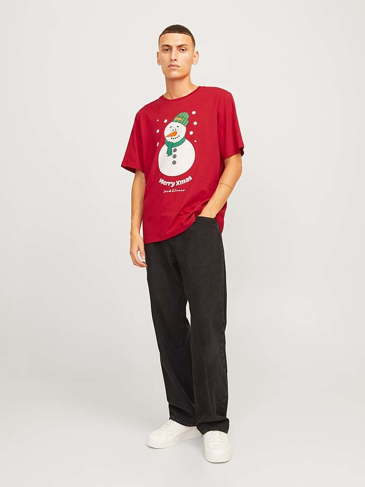 Jack & Jones Koszulka w kolorze czerwonym rozmiar: M