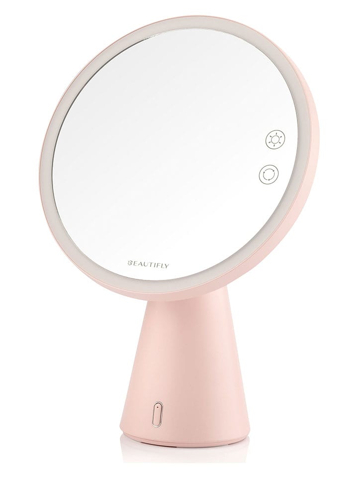 Beautifly Lusterko LED "Smart Moon" w kolorze jasnoróżowym rozmiar: onesize