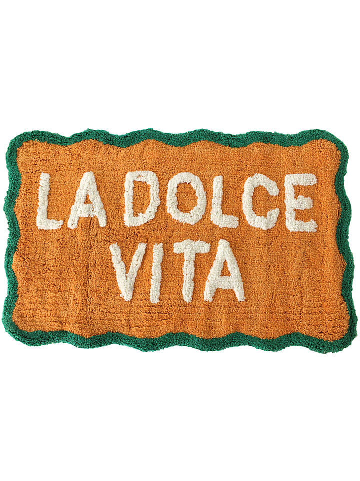 Kersten Dywanik łazienkowy "La Dolce Vita" w kolorze pomarańczowym - 50 x 80 cm rozmiar: onesize