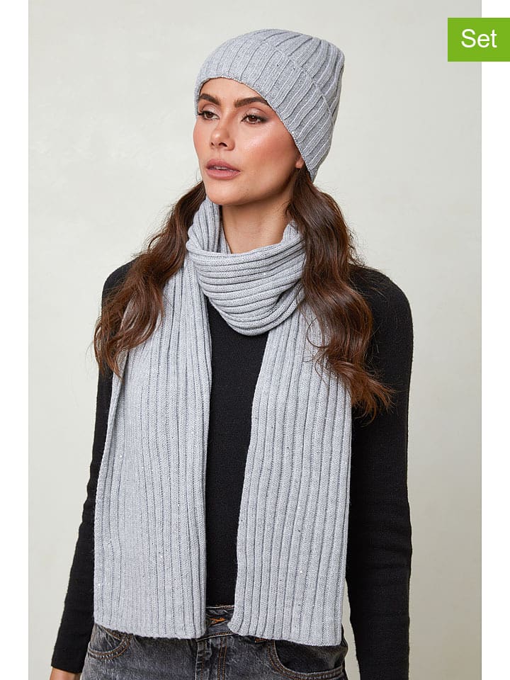 UNANYME Georges Rech 2-częściowy zestaw w kolorze szarym rozmiar: onesize