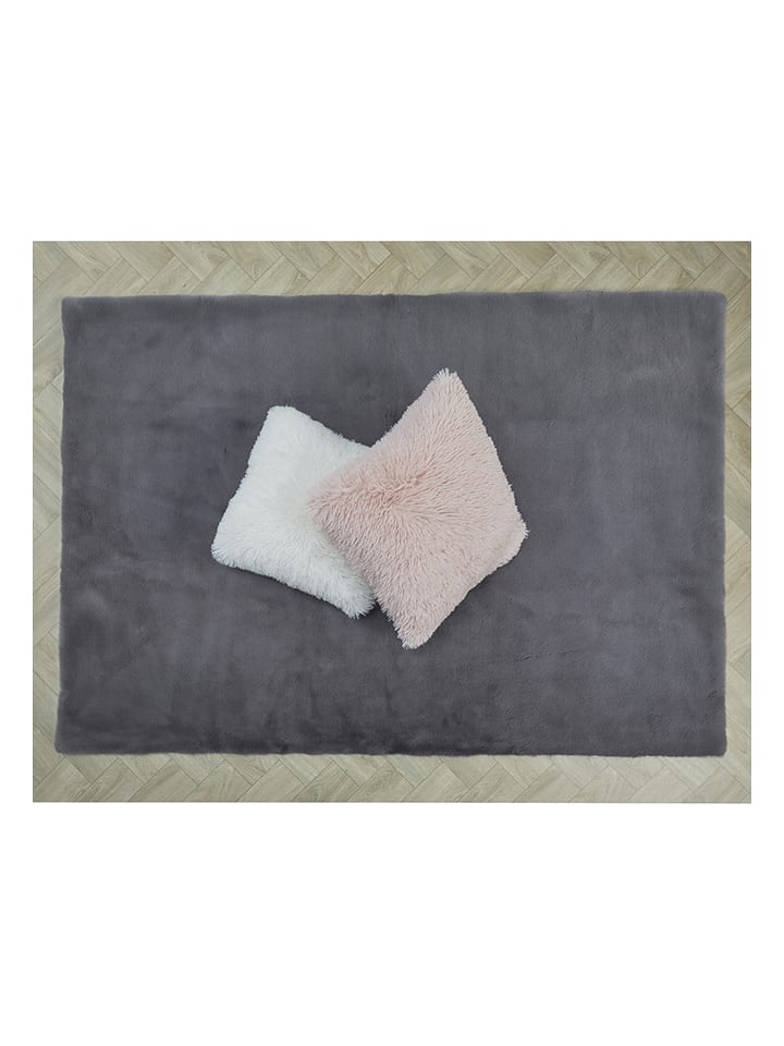 THE HOME DECO FACTORY Dywan w kolorze szarym - 170 x 120 cm rozmiar: onesize