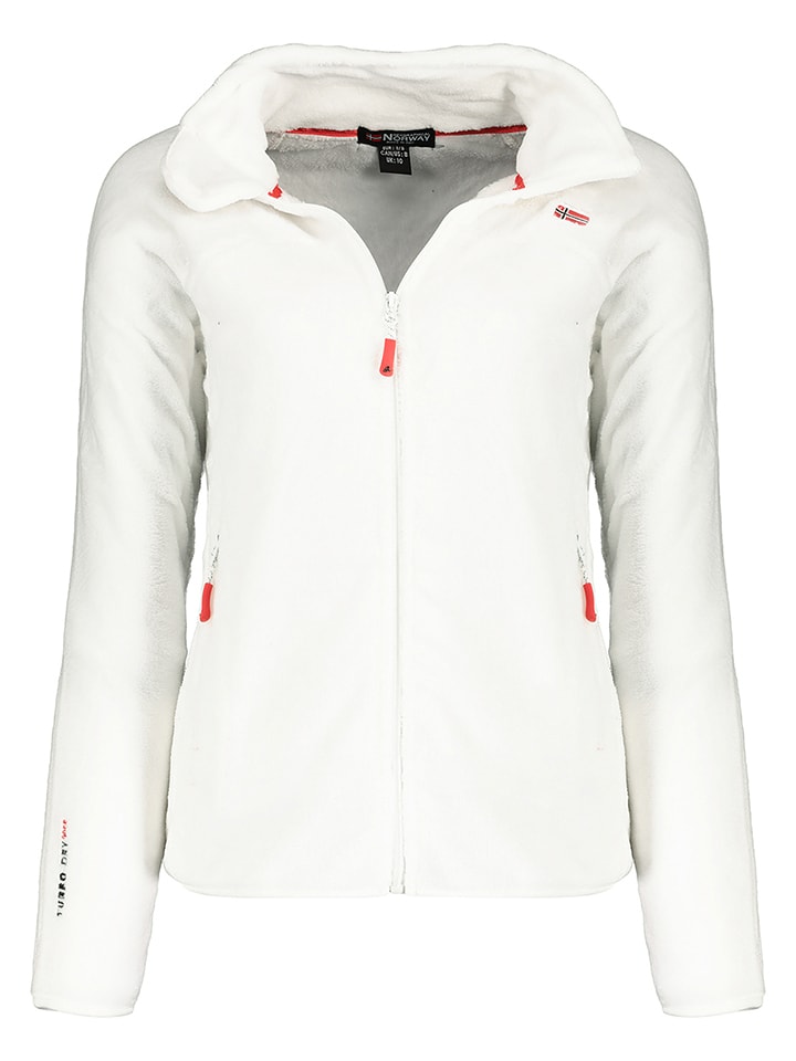 Geographical Norway Kurtka polarowa "Upaline" w kolorze białym rozmiar: L