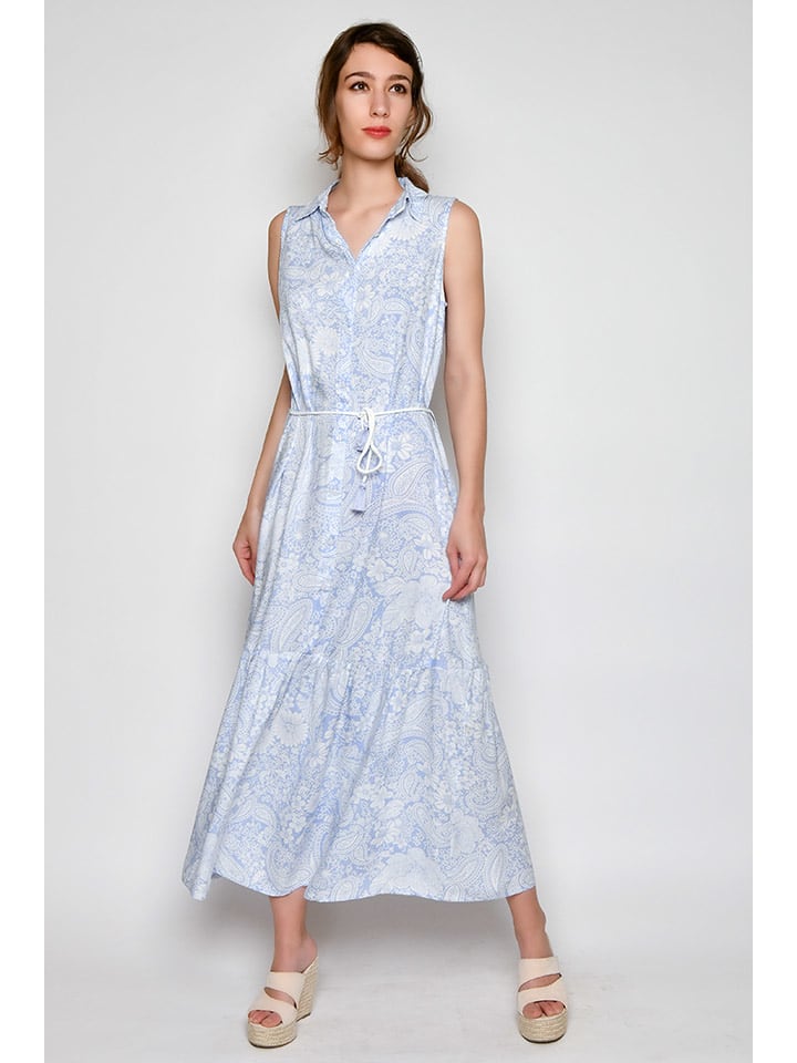 H.H.G. Sukienka w kolorze błękitno-białym rozmiar: M