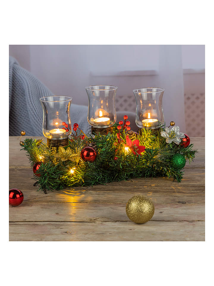 Profiline Dekoracja świąteczna w kolorze zielonym - 46 x 23 x 20,5 cm rozmiar: onesize