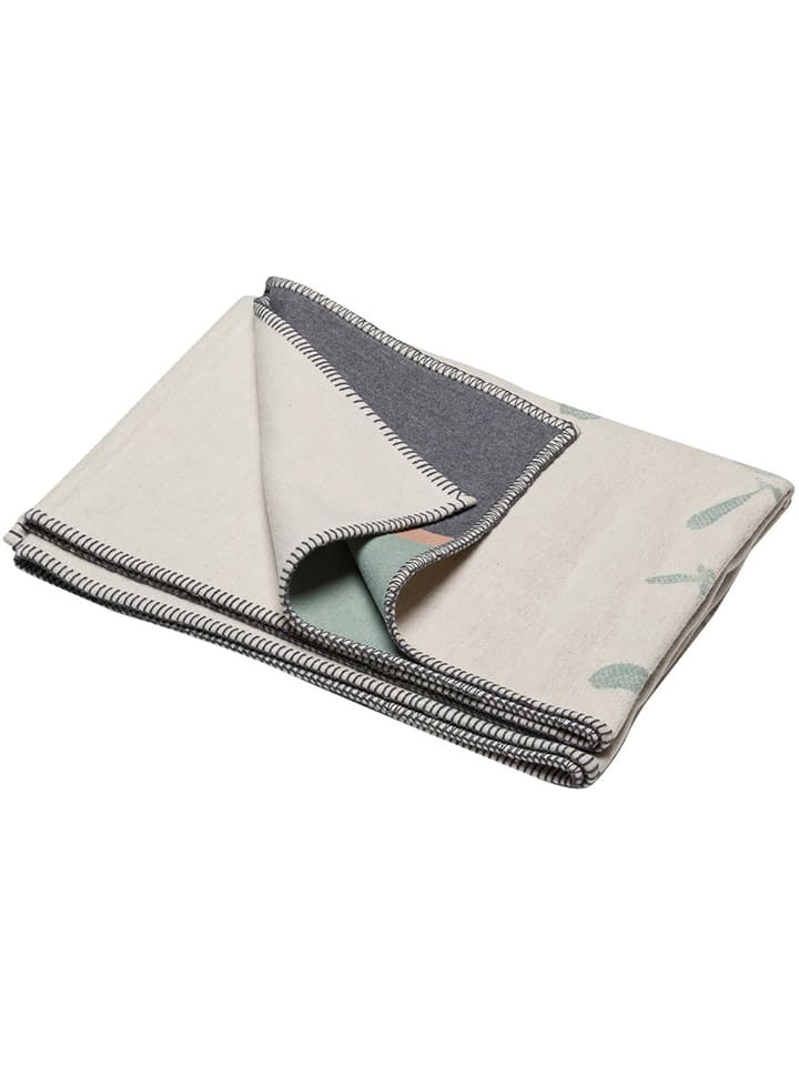 David Fussenegger Koc "Sylt / With Love" w kolorze kremowo-szarym rozmiar: 200x140 cm