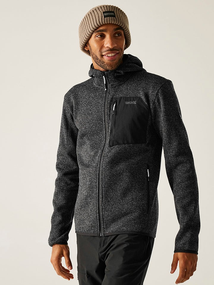 Regatta Kurtka polarowa "Newhill" w kolorze antracytowym rozmiar: L