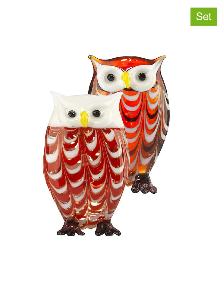 Onlylux Figurki dekoracyjne (2 szt.) "Bubi" w kolorze czerwonym rozmiar: onesize
