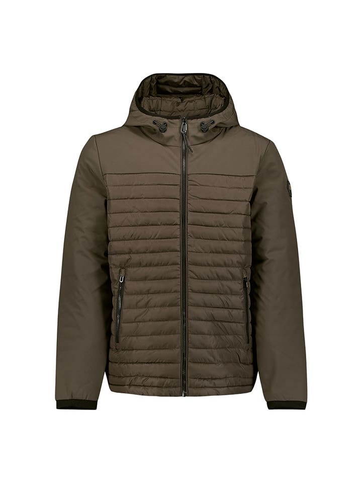 No Excess Kurtka pikowana w kolorze szarobrązowym rozmiar: M