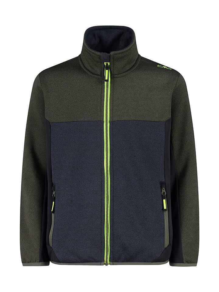 CMP Kurtka polarowa w kolorze oliwkowo-antracytowym rozmiar: 128