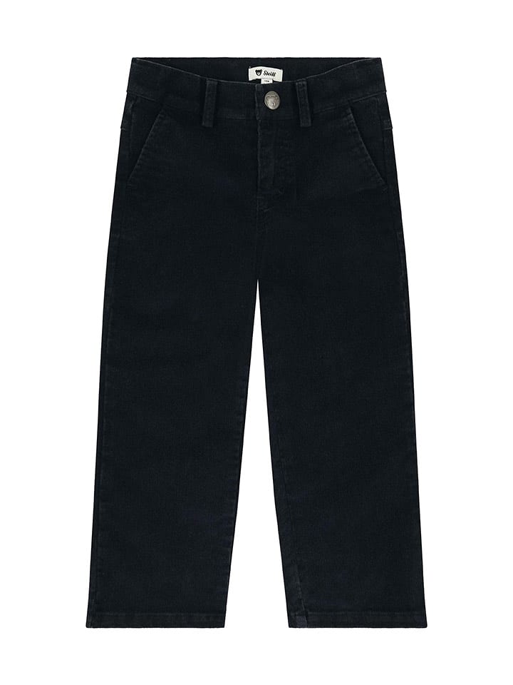 Steiff Spodnie sztruksowe w kolorze czarnym rozmiar: 128