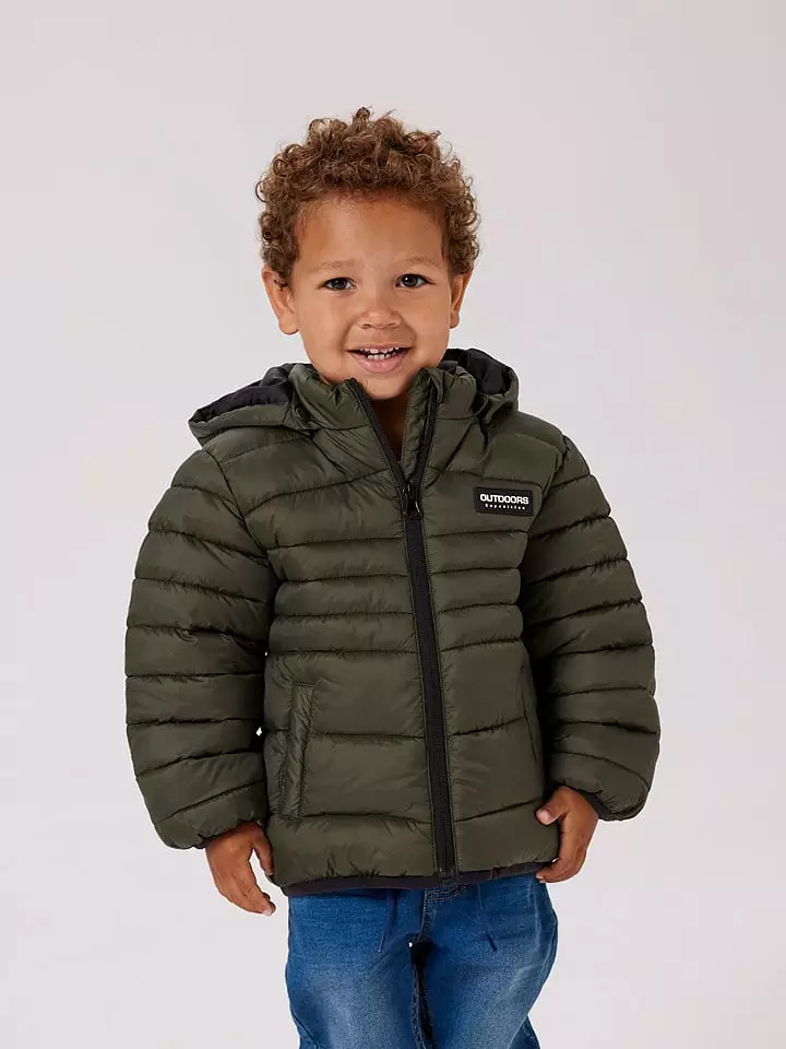 name it Kurtka pikowana "Marble" w kolorze khaki rozmiar: 92