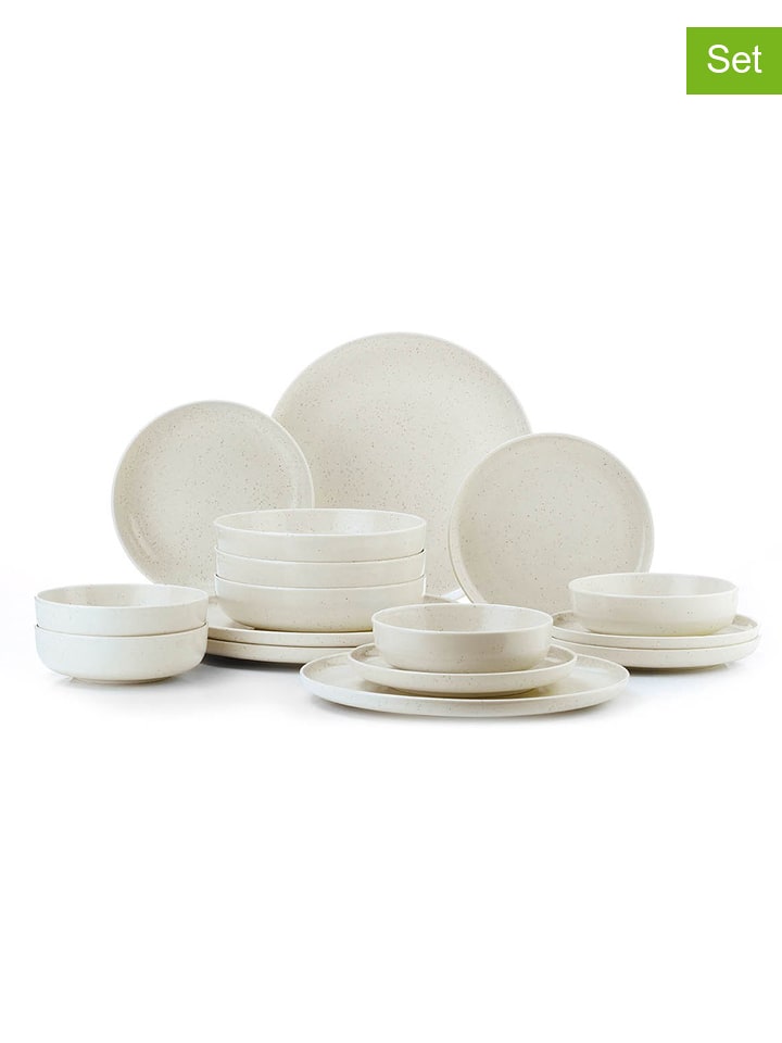 Hermia 16-częściowy zestaw w kolorze kremowym rozmiar: onesize