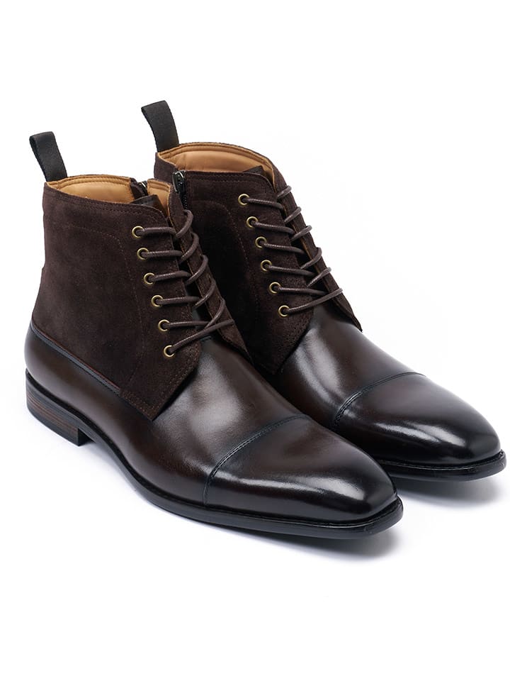 British Passport Skórzane trzewiki w kolorze brązowym rozmiar: 46