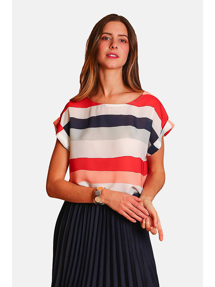 William de Faye Bluzka w kolorze kremowo-czerwonym rozmiar: 40