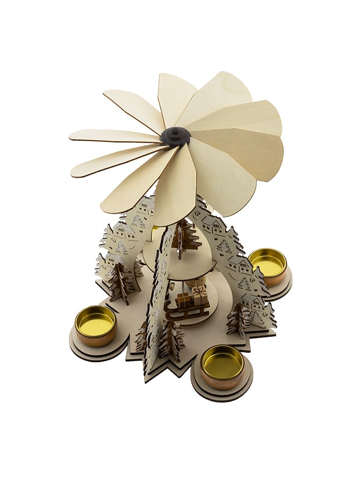 Profiline Piramida świąteczna w kolorze brązowym - wys. 22,5 x Ø 28,5 cm rozmiar: onesize