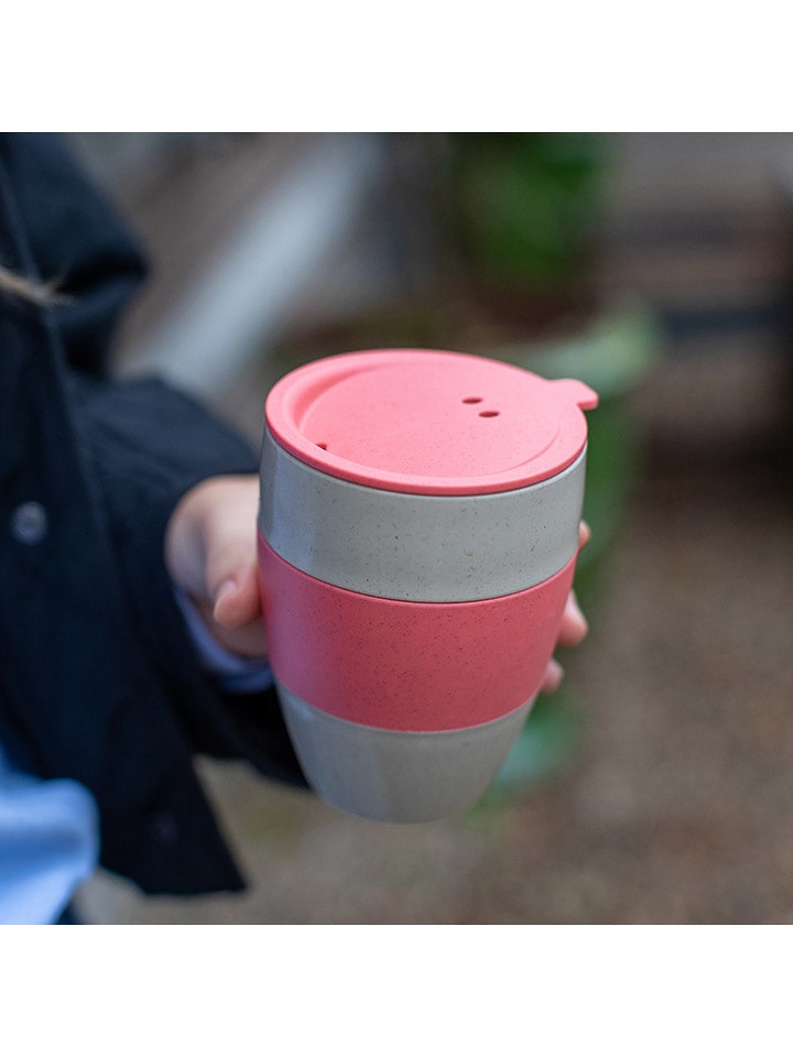 koziol Kubek termiczny "Aroma To Go" w kolorze kremowo-jasnoróżowym - 400 ml rozmiar: onesize