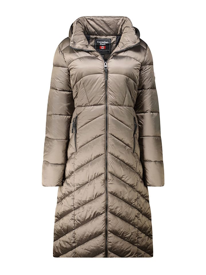 Canadian Peak Płaszcz pikowany "Blancheak" w kolorze szarobrązowym rozmiar: 3XL