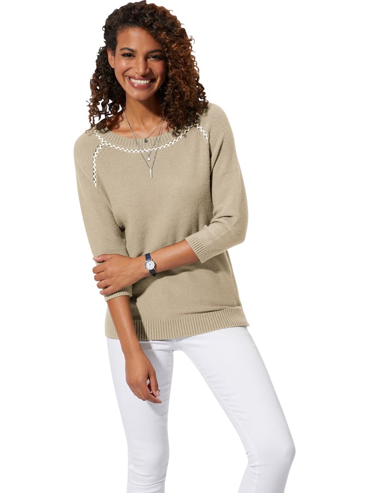 WITT WEIDEN Sweter w kolorze beżowym rozmiar: 52