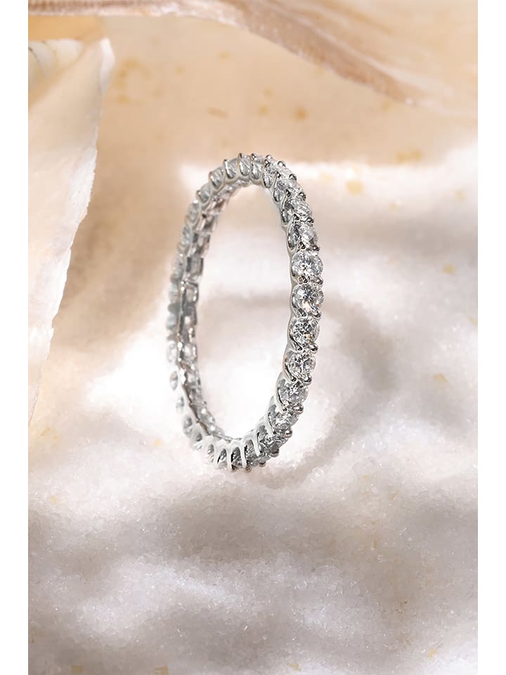 DIAMANTA Złoty pierścionek "Mon tour complet" z diamentami rozmiar: 54