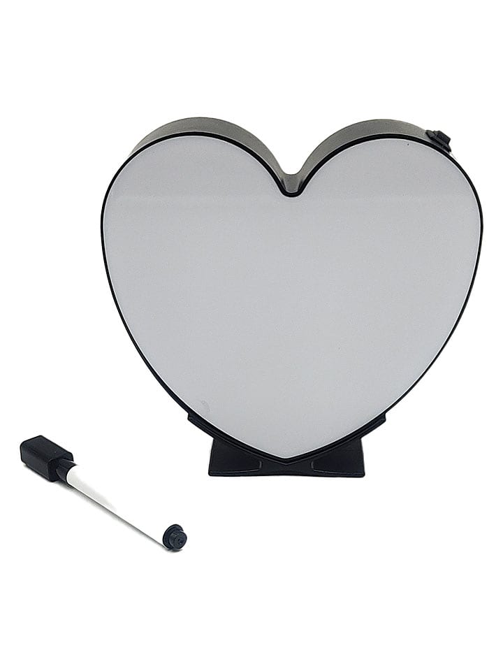 MAD MONKEY Lampa stołowa LED "Mad Monkey - Heart lamp" w kolorze białym rozmiar: onesize