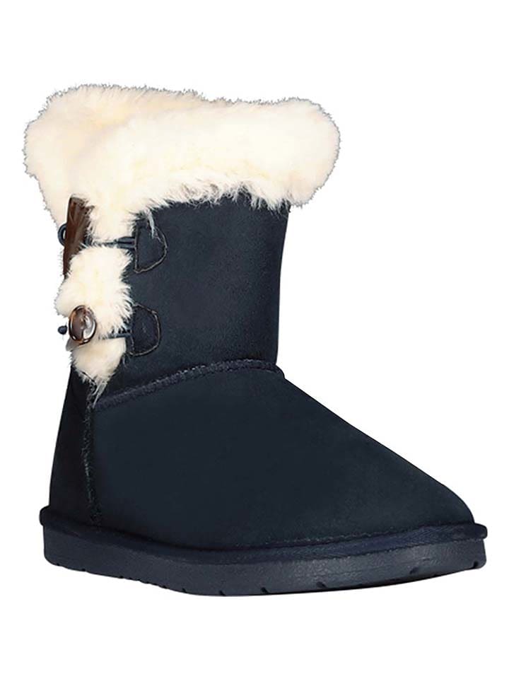 Geographical Norway Kozaki zimowe "Olady" w kolorze granatowym rozmiar: 39