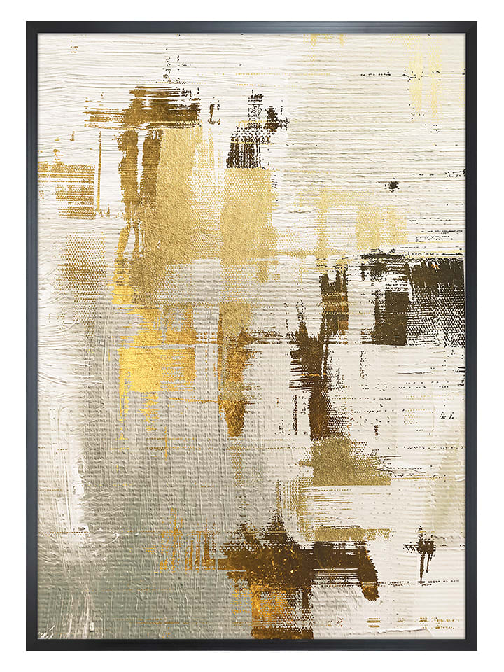 Ars Longa Druk artystyczny "Golden Abstract III" w ramce - 70 x 50 cm rozmiar: onesize