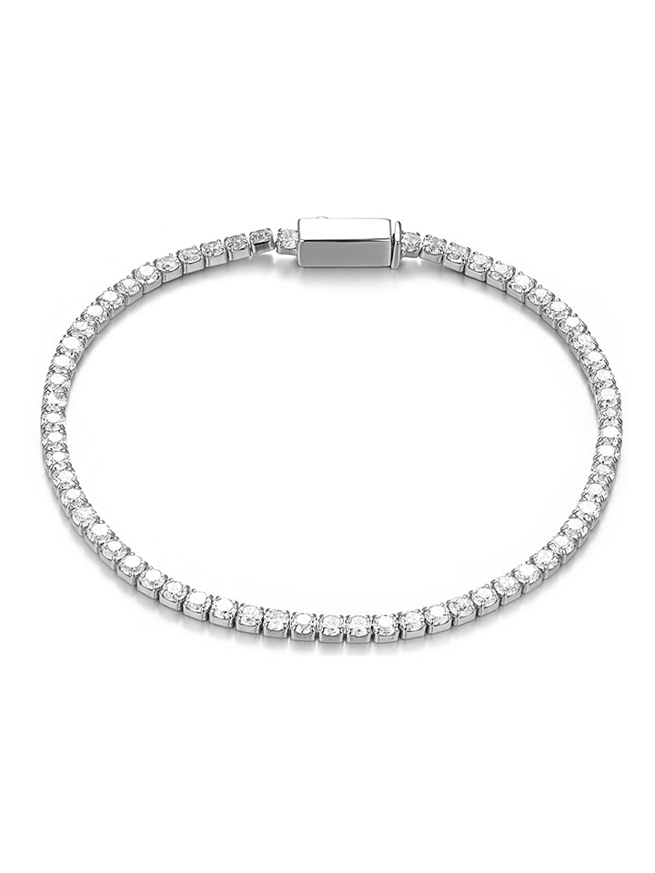 DI GIORGIO Srebrna bransoletka z cyrkoniami rozmiar: onesize