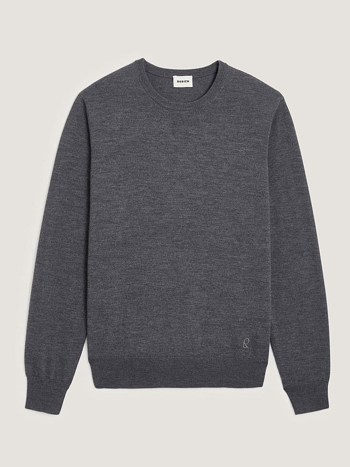 Rodier Wełniany sweter w kolorze szarym rozmiar: XXL